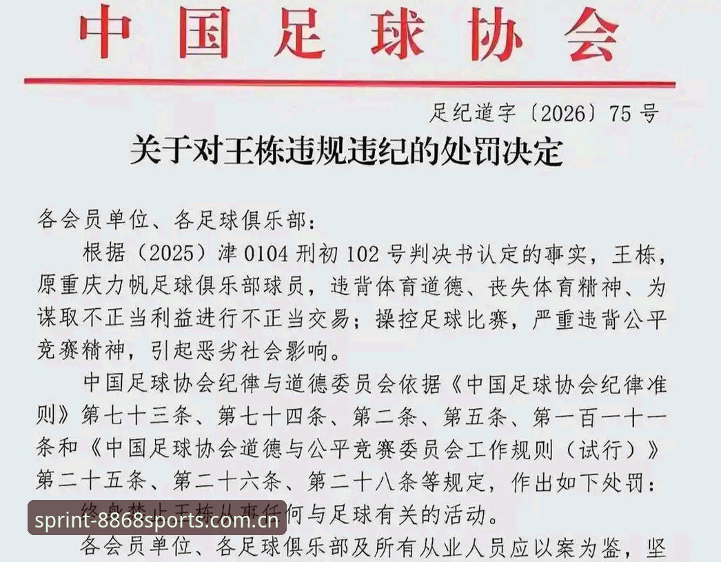 体育高速稳定 揭秘中国足协新一轮禁足名单:17人终身禁赛背后的行业震荡